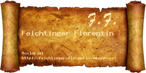 Feichtinger Florentin névjegykártya